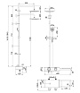 Душевая стойка Lemark Tropic LM7009C термостат, черный