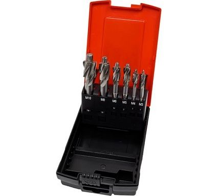 Набор цековок (6 шт; 180 градусов; М3-M10; HSSE) Bucovice Tools 853801