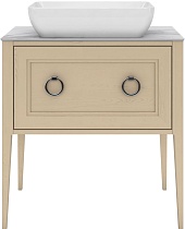 Тумба с раковиной Kerama Marazzi Plaza Classic 80 см, 1+1 ящик, капучино