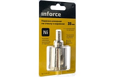 Коронка алмазная по стеклу и керамике (35 мм; 30 мм) Inforce 11-01-071