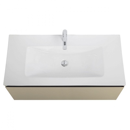 Мебель для ванной Art&Max Latina 100 см Серо-бежевый матовый