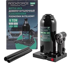 Бутылочный домкрат Rockforce 6 т, с клапаном, 185-360 мм RF-T90604(Euro)