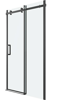 Душевая дверь Grossman Classic 150x195 прозрачное, черный матовый 100.K33.04.150.21.00