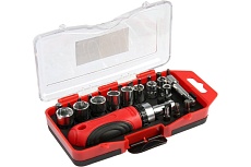 Отвертка с набором бит и головок Тундра 26 предметов 1720444