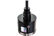 Коронка алмазная по керамограниту, серебряная пайка (68 мм) TRIO-DIAMOND GCB768