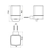 Дозатор жидкого мыла Emco Loft 0521 133 03 подвесной, черный