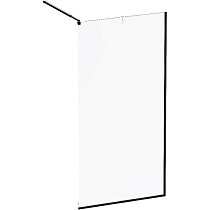 Душевая перегородка Am.Pm Func W84WI-100-F1-BTE 100x200 черный матовый, прозрачное