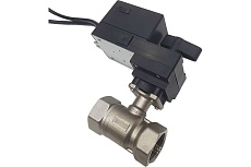 Двухходовой шаровой кран Techno HKS220-02DF/24V из нержавеющей стали 304, DN20, резьба G3/4, с электроприводом 2 Нм, 24 В, управление открыто/закрыто 660252