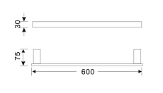 Полотенцедержатель Orans OLS-P7204 черный