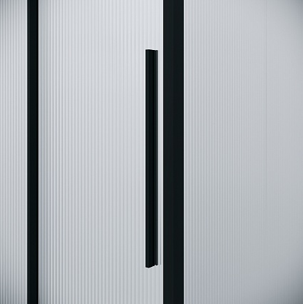 Душевая дверь Niagara Nova 100x195 рифленое, черный матовый NG-84-L10FHB