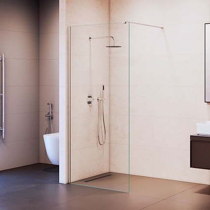 Душевая перегородка RGW Walk In WA-210 110x195 с крючком для полотенца/халата, хром, прозрачное 351021011-11 Душевая перегородка RGW Walk In WA-210 110x195 с крючком для полотенца/халата, хром, прозрачное 351021011-11