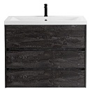 Тумба с раковиной Art&Max Family-M 75 см, 3 ящика, Iron Stone