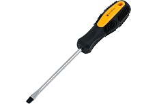 Шлицевая отвертка GREPP SL5*100мм, CrV, 2х-компонентная рукоятка 202-006