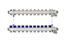 Комплект коллекторов  с кронштейнами Ридан SSM-11R set 11 контуров 088U0981R