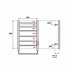 Полотенцесушитель электрический Point PN10846W П6 40x60 диммер справа, белый