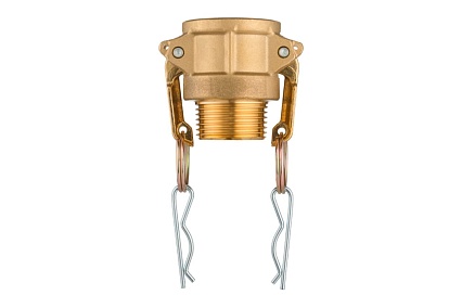 Камлок латунный TITAN LOCK тип B розетка, наруж. резьба BSP 2 1/2" TL250BBR