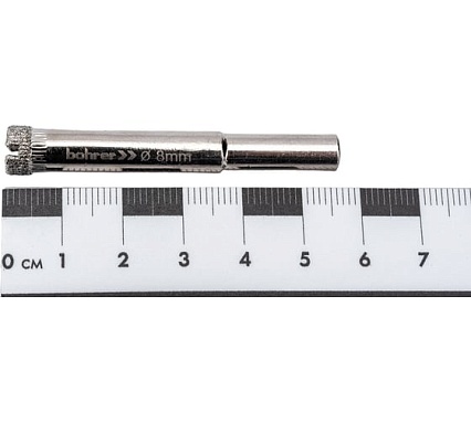 Коронка алмазная по стеклу и кафелю 8 мм Bohrer 32050080