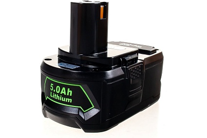 Аккумулятор для электроинструмента Ryobi (Li-Ion, 18В, 5Ач) Topon PN: RB18L50 TOP-PTGD-RY-18-5.0-Li