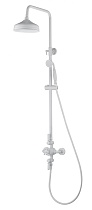 Душевая стойка Wonzon&Woghand Retro WW-B3041-MW термостат, белый матовый