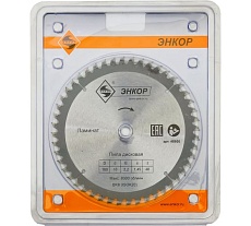 Диск пильный по ламинату (160х16 мм; z48) Энкор 48800