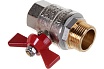 Кран шаровой Valtec Base рукоятка бабочка 3/4" внутренняя-наружная VT.218.N.05