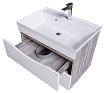 Мебель для ванной Grossman Талис 70 см, бетон пайн/белый глянец