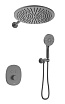 Душевой набор Black&White Gravity GH-9201-GM термостат, оружейная сталь