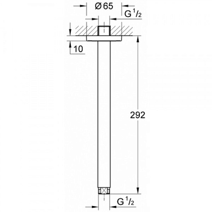 Кронштейн для душа Grohe Rainshower 28497000