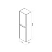 Шкаф пенал Iddis Edifice 35 см белый EDI35W0i97