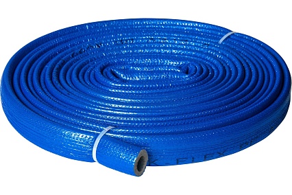 Теплоизоляция для труб K-FLEX PE COMPACT в синей оболочке 22/6 бухта 10м R060222103PECB