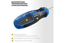 Набор: реверсивная и Т-образная отвертки с насадками 29 шт Зубр Компакт-Т29 25168-H29_z01