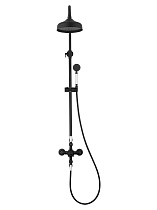Душевая стойка Wonzon&Woghand Retro WW-B3041-MB термостат, черный матовый
