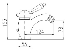 Смеситель для биде Rav Slezak Labe L545.5KZ