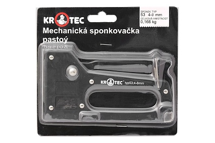 Механический степлер KROTEC тип 53, 4-8 мм, пластиковый 4301010