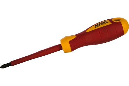 Диэлектрическая крестовая отвертка PZ2*100мм, до 1000V Berger BG BG1060