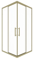 Душевой уголок Timo TKSS-100/17C-8 100x100 прозрачный, матовое золото