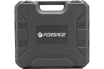 Промышленный электрический фен Forsage с насадками 220в, 50/60гц, 2000вт, 60/350/600с, 50/300/500л/мин,3 режима, класс защиты-двойная изоляция, в кейсе F-HG70-2000LED(52348)