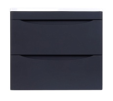 Тумба с раковиной Style Line Бергамо мини Люкс Plus 60 см подвесная, черный антискрейч