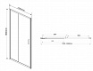 Душевая дверь Vincea Garda 120x190 VDS-1G120CL хром, прозрачная