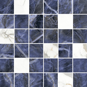 Мозаика Laparet Laurel синий микс 29,7х29,7 см