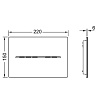 Кнопка смыва TECE Solid 9240465 (питание от батарейки 6В), металл, черный матовый