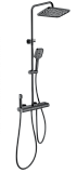 Душевая стойка Wonzon&Woghand Muse Legato WW-B4129-MB термостат, черный матовый