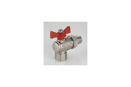 Шаровой угловой кран с полусгоном 1/2 вн.-нар Valtec BASE VT.228.N.04