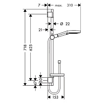 Душевой гарнитур Hansgrohe Raindance Select 26630000