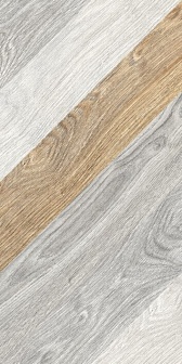 Керамогранит Керамин Ноттингем 7Д тип 1 серый шеврон 30х60 см