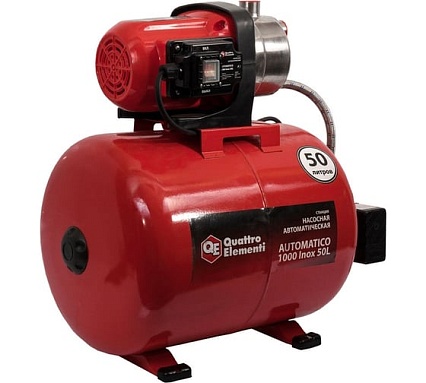 Насосная станция Quattro Elementi Automatico 1000 Inox 50L 771-732