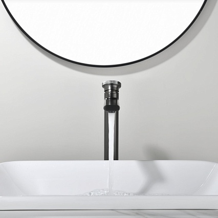 Смеситель для раковины Black&White Gravity GF-7307-GM оружейная сталь