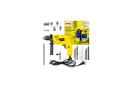 Ударная электрическая дрель WMC TOOLS с аксессуарами WMC-Z1J-DH31-13(51351)