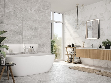 Керамогранит Cersanit Infinity серый рельеф 29,7x59,8 см, C-IN4L092D