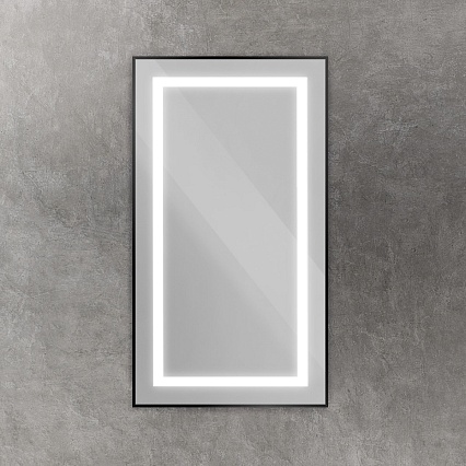 Зеркало BelBagno SPC-KRAFT-500-900-SENS-NERO 50x90 см сенсорный выключатель, черный